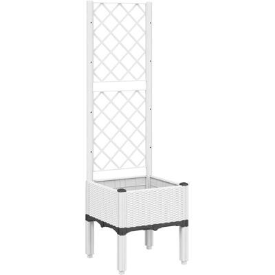vidaXL Tuinplantbak met Latwerk 40x40x142 cm - Tuinsoort vidaXL Tuinplantbak met Latwerk 40x40x142 cm - Tuinsoort