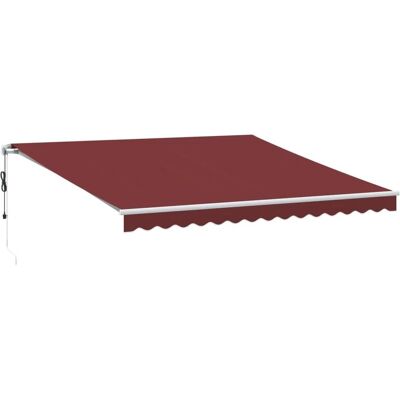 vidaXL Automatische Markise Mit Led & Windsensor 400x350 cm - Markise vidaXL Automatische Markise Mit Led & Windsensor 400x350 cm - Markise