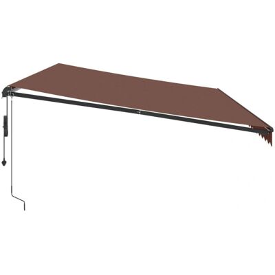 vidaXL 600x350 cm Braune Markise - Außenbeschattung vidaXL 600x350 cm Braune Markise - Außenbeschattung