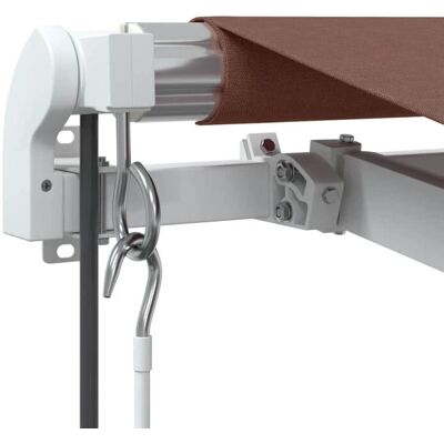 vidaXL Automatischer ausfahrbarer Markise Braun - Außen-Privatsphäre 400x300 cm vidaXL Automatischer ausfahrbarer Markise Braun - Außen-Privatsphäre 400x300 cm
