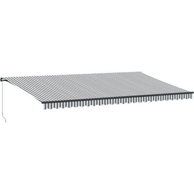 vidaXL Manuelle ausziehbare Markise - UV beständig, LED, 600x350 cm vidaXL Manuelle ausziehbare Markise - UV beständig, LED, 600x350 cm