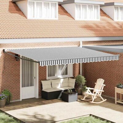 Vidaxl Aluminium & Stoff Markise - Garten Sonnenschutz Vidaxl Aluminium & Stoff Markise - Garten Sonnenschutz