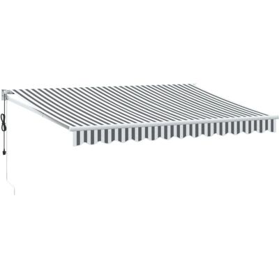 VIDAXL Vertikalmarkise - 3,5x2,5m Anthrazit/Weiß VIDAXL Vertikalmarkise - 3,5x2,5m Anthrazit/Weiß