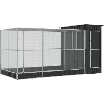 vidaXL Lintumaja laajennuksella - 416x203x216 cm - Teräs vidaXL Lintumaja laajennuksella - 416x203x216 cm - Teräs