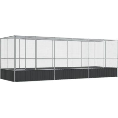 vidaXL Aviary with Extension - Steel Bird Cage 625x207x212 cm vidaXL Aviary with Extension - Steel Bird Cage 625x207x212 cm