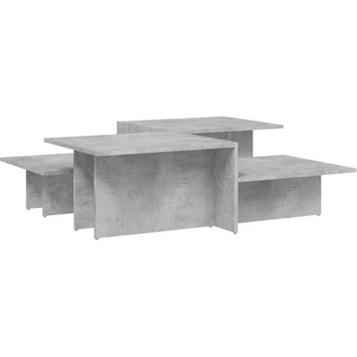 vidaXL Couchtisch-Set - Grau Beton Holz vidaXL Couchtisch-Set - Grau Beton Holz