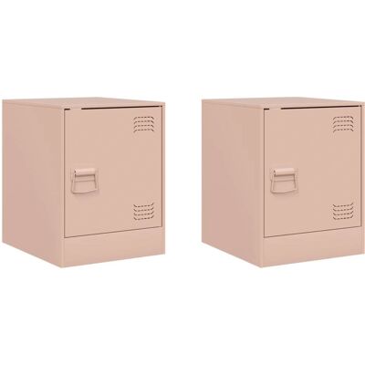 vidaXL 841610 Nachttisch - Beistelltisch - Pink Stahl vidaXL 841610 Nachttisch - Beistelltisch - Pink Stahl