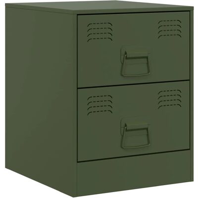 vidaXL 841628 Niche de nuit - Table de chevet - Acier - Vert - Niche de nuit - Publicité vidaXL 841628 Niche de nuit - Table de chevet - Acier - Vert - Niche de nuit - Publicité