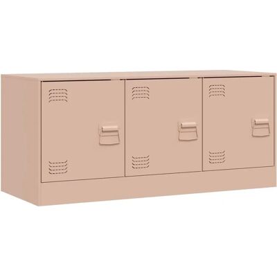 vidaXL Pinkes Stahl-TV-Schrank - 99x39x44 cm - TV-Möbel vidaXL Pinkes Stahl-TV-Schrank - 99x39x44 cm - TV-Möbel