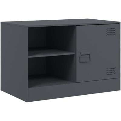 vidaXL 841695 Stahl TV-Schrank - Anthrazit Media Center vidaXL 841695 Stahl TV-Schrank - Anthrazit Media Center