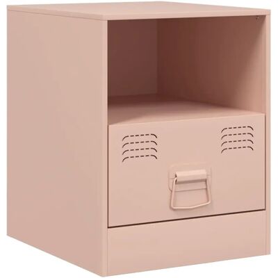 vidaXL Rosa Nachttisch - Nachttisch Stahl Set 2 vidaXL Rosa Nachttisch - Nachttisch Stahl Set 2