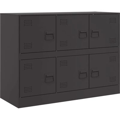 vidaXL 483141 Stahl Schwarz Sideboard - Sideboard vidaXL 483141 Stahl Schwarz Sideboard - Sideboard