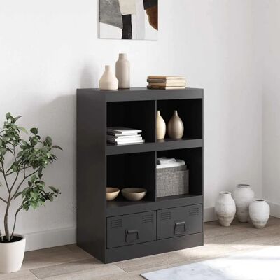 vidaXL Hochschrank Stahl 67x39x95 cm - Anthrazit Aufbewahrung vidaXL Hochschrank Stahl 67x39x95 cm - Anthrazit Aufbewahrung