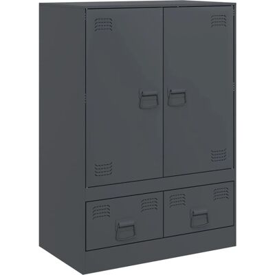 vidaXL Highboard Anthracite Steel - Living Room Sideboard vidaXL Highboard Anthracite Steel - Living Room Sideboard