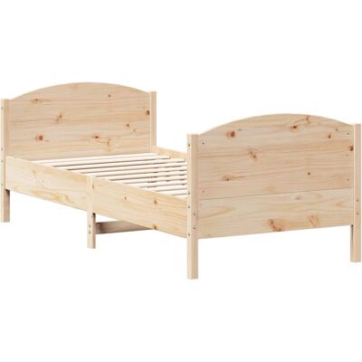 vidaXL 842574 Bettgestell - Massiv Kiefernholz - 75x190 cm vidaXL 842574 Bettgestell - Massiv Kiefernholz - 75x190 cm