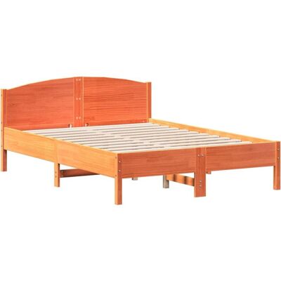 vidaXL Sengestel brun 140x190 cm - Seng vidaXL Sengestel brun 140x190 cm - Seng