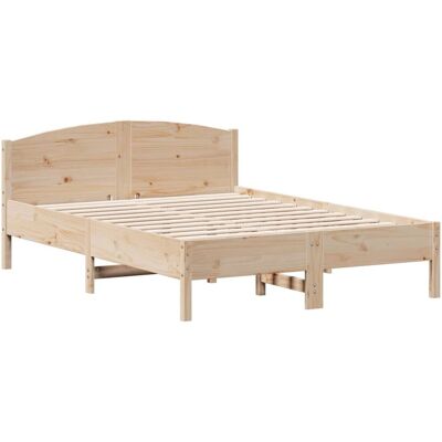 vidaXL 842610 Sengestel - Naturlig, 120x190 cm, Hvid - Sengestel vidaXL 842610 Sengestel - Naturlig, 120x190 cm, Hvid - Sengestel