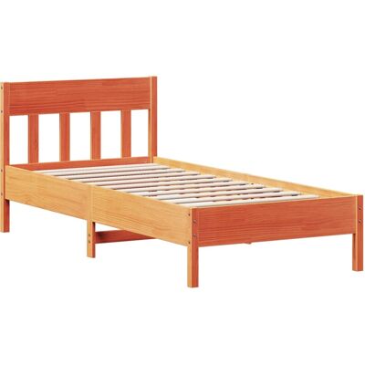 bedframe bruin 90x190cm - houten ondersteuning voor enkelbed bedframe bruin 90x190cm - houten ondersteuning voor enkelbed