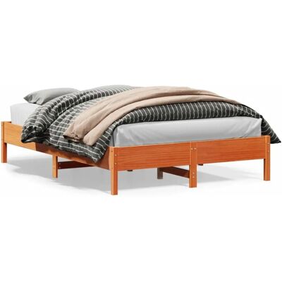 vidaXL Bettgestell Wachsbraun 120x200 cm Massivholz Kiefer vidaXL Bettgestell Wachsbraun 120x200 cm Massivholz Kiefer