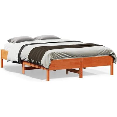 vidaXL Bettgestell Wachsbraun 120x190 cm Massivholz Kiefer - Bettgestell vidaXL Bettgestell Wachsbraun 120x190 cm Massivholz Kiefer - Bettgestell