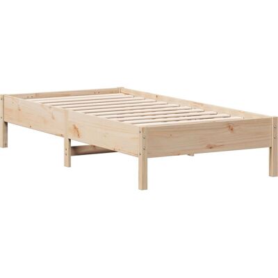 vidaXL 842730 bedframe - Massief dennenhout - Natuurlijk - Bedframe vidaXL 842730 bedframe - Massief dennenhout - Natuurlijk - Bedframe