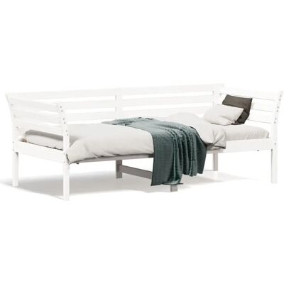 vidaXL Canapé-Lit Blanc - 90x190 cm Lit en Bois Polyvalent - Publicité vidaXL Canapé-Lit Blanc - 90x190 cm Lit en Bois Polyvalent - Publicité
