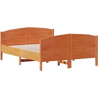 vidaXL Bettgestell mit Kopfteil - 120x190 cm - Bettrahmen vidaXL Bettgestell mit Kopfteil - 120x190 cm - Bettrahmen