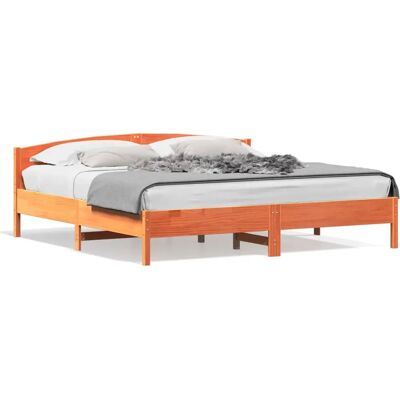 vidaXL Bettrahmen mit Kopfteil 200x200cm - Massives Kiefernholz vidaXL Bettrahmen mit Kopfteil 200x200cm - Massives Kiefernholz