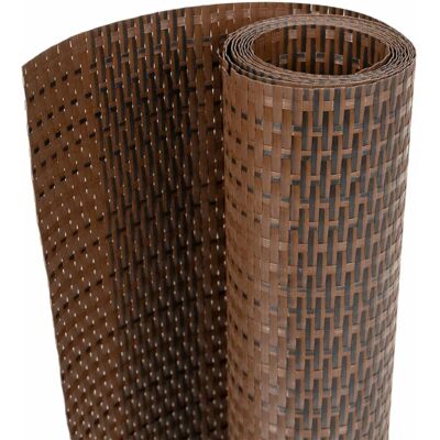 vidaXL Balkon Sichtschutz Braun und Schwarz - 300x100 cm vidaXL Balkon Sichtschutz Braun und Schwarz - 300x100 cm