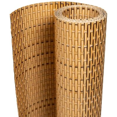 vidaXL Hellbraune Balkon Sichtschutz 1000x80 cm Wasserabweisend Rattanoptik vidaXL Hellbraune Balkon Sichtschutz 1000x80 cm Wasserabweisend Rattanoptik