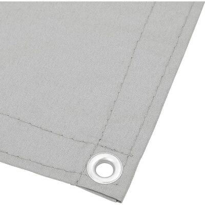 vidaXL Hellgrau 120x400 cm Balkon Sichtschutz Oxford Stoff vidaXL Hellgrau 120x400 cm Balkon Sichtschutz Oxford Stoff