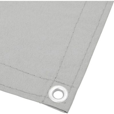vidaXL Hellgrau 120x500 cm Balkon Sichtschutz aus Oxford-Stoff vidaXL Hellgrau 120x500 cm Balkon Sichtschutz aus Oxford-Stoff