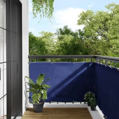 vidaXL Blue Balcony Screen - 90x1000 cm - Waterproof & UV Protection vidaXL Blue Balcony Screen - 90x1000 cm - Waterproof & UV Protection