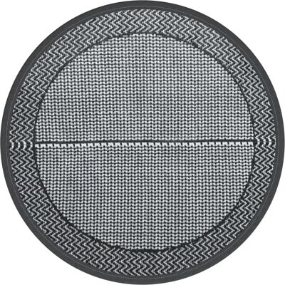 vidaXL Grauer Außen-Teppich - Ø 200 cm - Gartenläufer vidaXL Grauer Außen-Teppich - Ø 200 cm - Gartenläufer