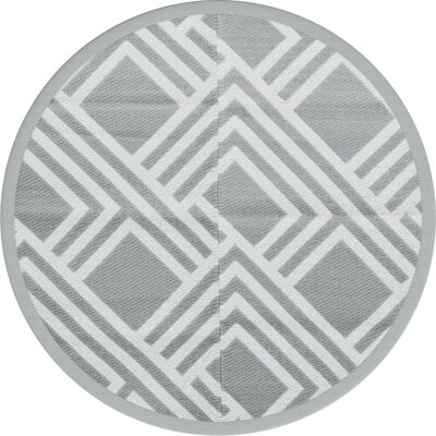 vidaXL Grey Outdoor Rug - Garden & Patio Carpet - 200cm vidaXL Grey Outdoor Rug - Garden & Patio Carpet - 200cm