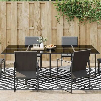 vidaXL ARAKIL Alfombra Exterior Blanco y Negro - Alfombra de Exterior vidaXL ARAKIL Alfombra Exterior Blanco y Negro - Alfombra de Exterior
