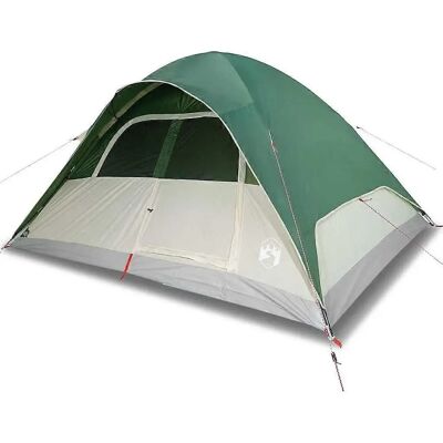 vidaXL Dome Family Tent 6 Person Green Waterproof - Tent vidaXL Dome Family Tent 6 Person Green Waterproof - Tent