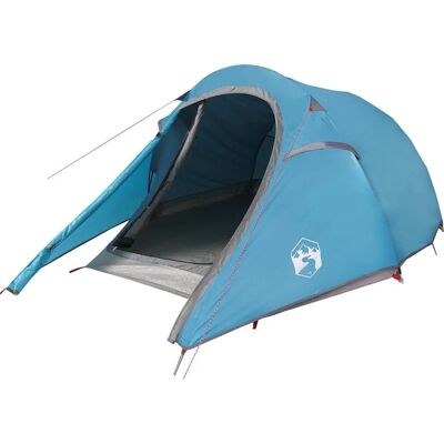 vidaXL Tunnel Tent 3 Personen Blauw Waterdicht - Kampeertent vidaXL Tunnel Tent 3 Personen Blauw Waterdicht - Kampeertent