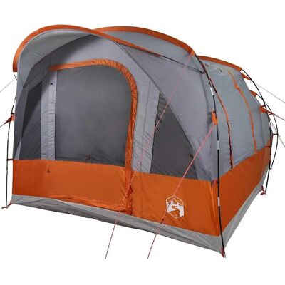 vidaXL Tunnelzelt - Wasserdicht 3-Personen Grau und Orange vidaXL Tunnelzelt - Wasserdicht 3-Personen Grau und Orange