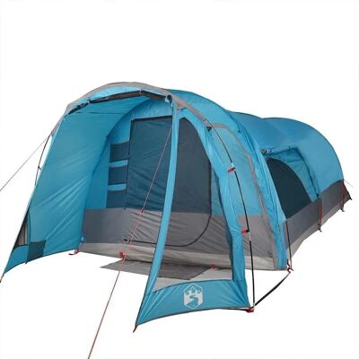 Tenda Familiar vidaXL 8 Pessoas Impermeável Túnel Azul Tenda Familiar vidaXL 8 Pessoas Impermeável Túnel Azul