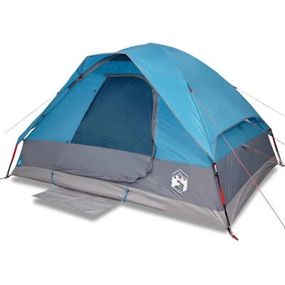 vidaXL Blue Waterproof Family Dome Tent - Camping vidaXL Blue Waterproof Family Dome Tent - Camping