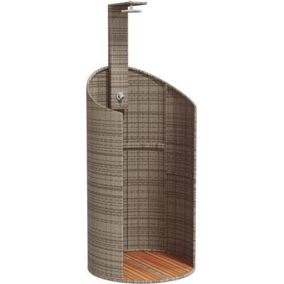 vidaXL Udendørs Bruser Grå 100x100x241.5 cm - Udendørs Bruser vidaXL Udendørs Bruser Grå 100x100x241.5 cm - Udendørs Bruser