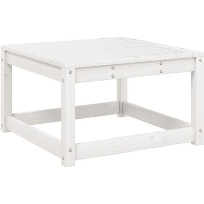 vidaXL Gartenhocker Weiß Massivholz Kiefer - Gartenhocker vidaXL Gartenhocker Weiß Massivholz Kiefer - Gartenhocker