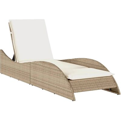 Chaise d'Extérieur vidaXL avec Coussins - Rotin Acier Crème Blanc - Publicité Chaise d'Extérieur vidaXL avec Coussins - Rotin Acier Crème Blanc - Publicité