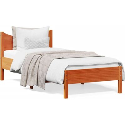 vidaXL Sengestel - Massivt gran 90x200 cm - Moderne design vidaXL Sengestel - Massivt gran 90x200 cm - Moderne design