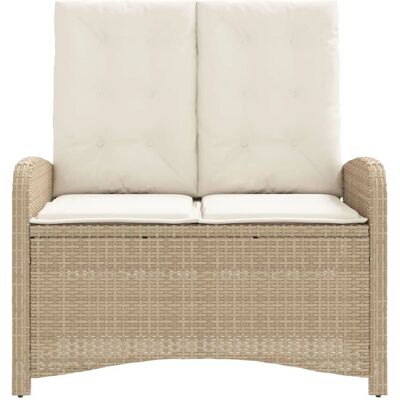 vidaXL Gartenliege mit Kissen Beige vidaXL Gartenliege mit Kissen Beige