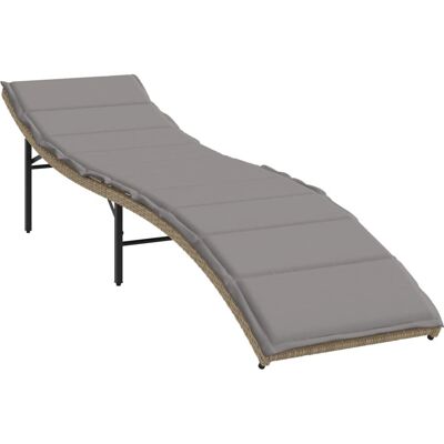 vidaXL Outdoor Lounge Chair - Verstellbares Rückenlehne, Kissen vidaXL Outdoor Lounge Chair - Verstellbares Rückenlehne, Kissen