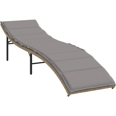 vidaXL Gartenmöbel Set - Gartenliege mit Tisch und Kissen vidaXL Gartenmöbel Set - Gartenliege mit Tisch und Kissen