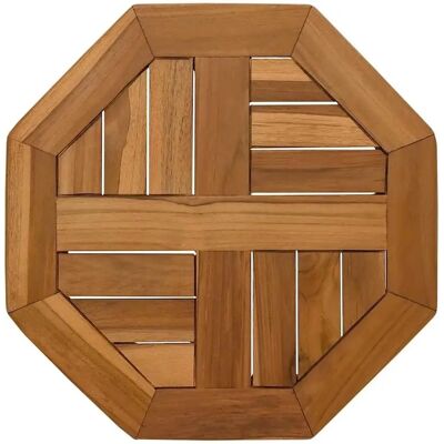 vidaXL Teak-Tischplatte - 40x40x2,5 cm, Braun, Massivholz, Ersatz für Garten- & Esszimmertisch vidaXL Teak-Tischplatte - 40x40x2,5 cm, Braun, Massivholz, Ersatz für Garten- & Esszimmertisch