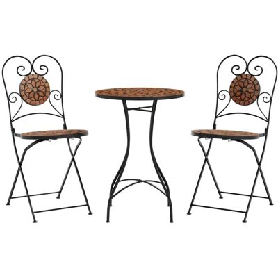 vidaXL Gartenmöbel-Set - Modell 3216352, Terrakotta, Mosaik, Klappbar - Gartenmöbel vidaXL Gartenmöbel-Set - Modell 3216352, Terrakotta, Mosaik, Klappbar - Gartenmöbel